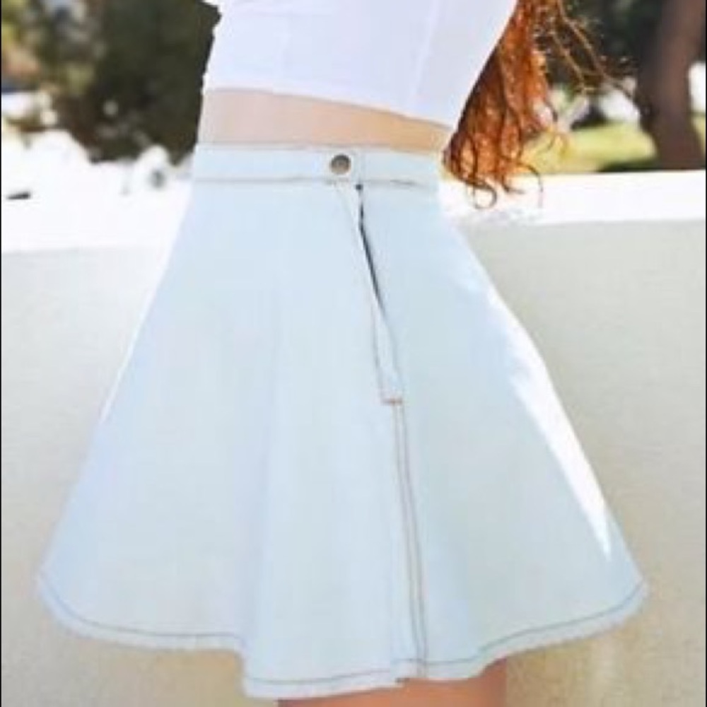 AA circle skirt light denim